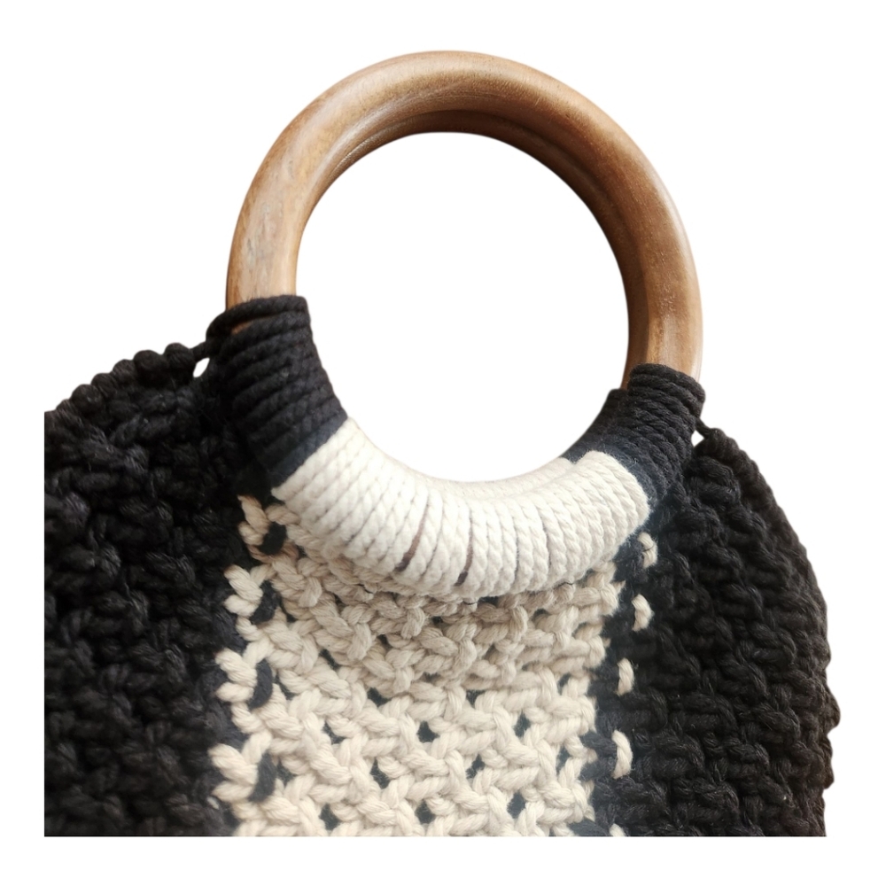 RARE! Laude The Label Vintage Macrame Handbag - Picture 2 of 7